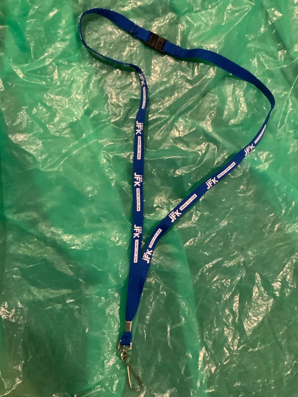 A NEW JFK TAKING OFF NOW John F. Kennedy Airport Official Lanyard Strap For ID
